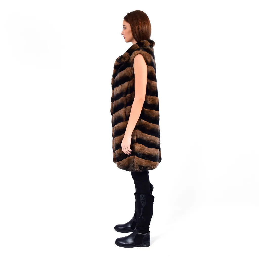 11 - Rex rabbit vest  - 85cm Brawn 3.webp
