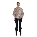 Long front cape mink & rabbit 1-52 52cm -champagne.webp