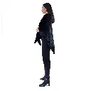 28 - Mink cape tringle - 95cm Black 3.webp