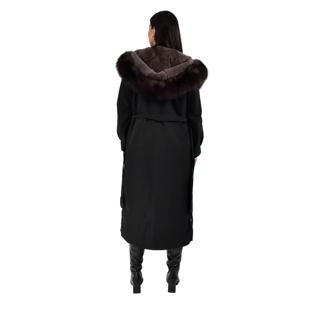 5 - RAINCOAT Black  WITH REX RABBIT 120cm 2.webp