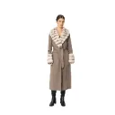 Cashmere with Wool and Rex Rabbit Fur Big Smooking 115cm