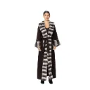 Cashmere with Wool and Rex Rabbit Fur - Straight Line Fur 135cm