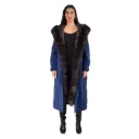 Raincoat Jacket With Fox and Rex Rabbit Fur 120cm
