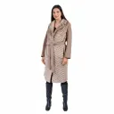 Jacket Cashmere with Mink and Rex Rabbit Fur 110cm