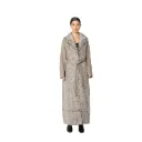 Jacket Cashmere with Mink and Rex Rabbit Fur 135cm