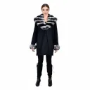 Cashmere Jacket With Chinchilla Fur 85cm - A