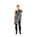 Scarf With Chinchilla Fur - 25cm-180cm - B