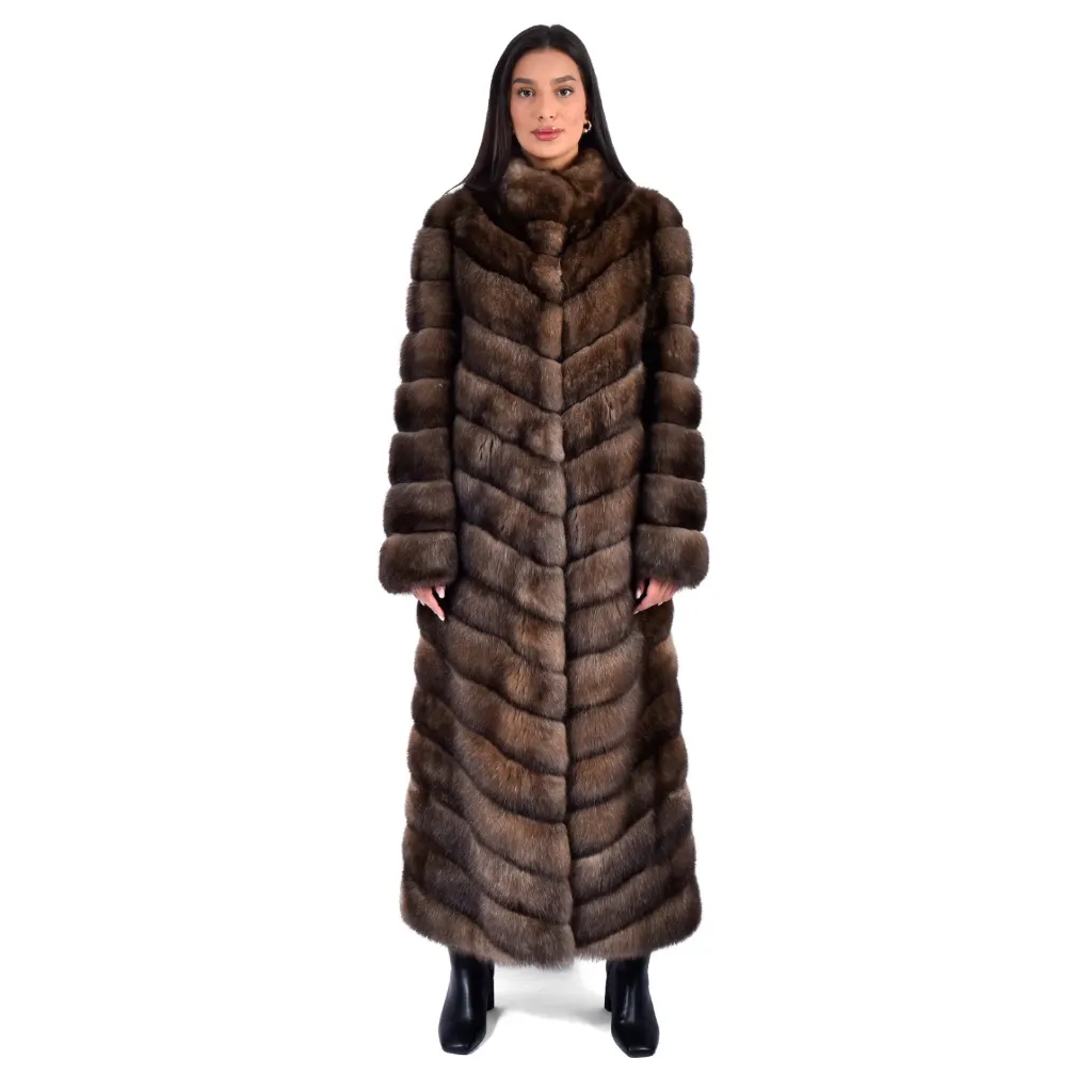 Jacket With Sable Fur - Classic - 135cm