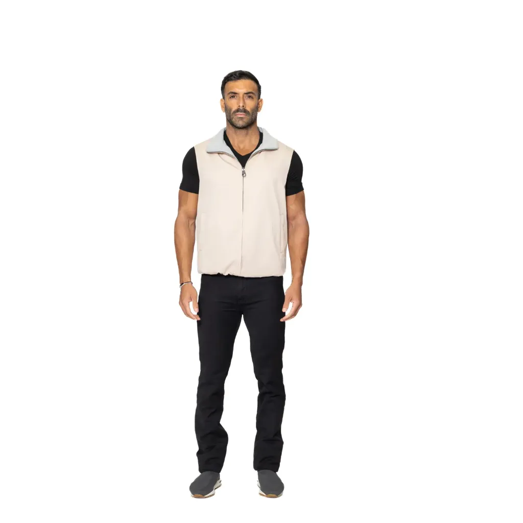 Raincoat Vest With Cotton Lining And Double Face - 007