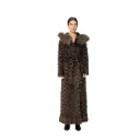 Jacket Hood with Mink, Fox and Rex Rabbit Fur 135cm- 5477-B