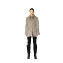 Jacket with Mink and Rex Rabbit Fur 70cm - 5477C-1