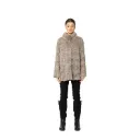 Jacket with Mink and Rex Rabbit Fur 70cm - 5477C-7