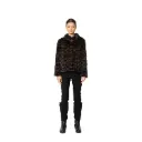 Jacket with Mink and Rex Rabbit Fur 55cm -  TP1187-1