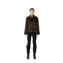 Jacket with Mink and Rex Rabbit Fur 55cm -  TP1187-1
