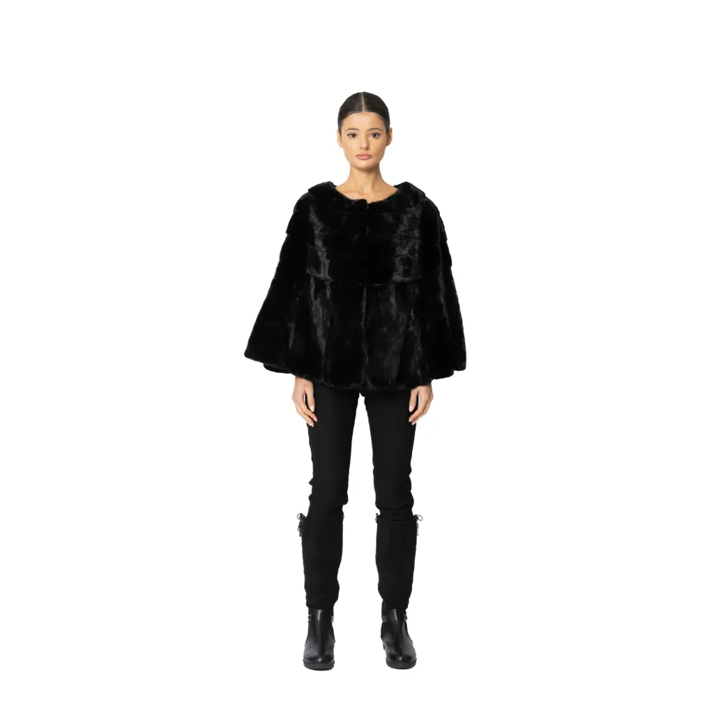 Queen cape With Mink Fur