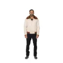 Raincoat Jacket With Rex Rabbit Fur - 011