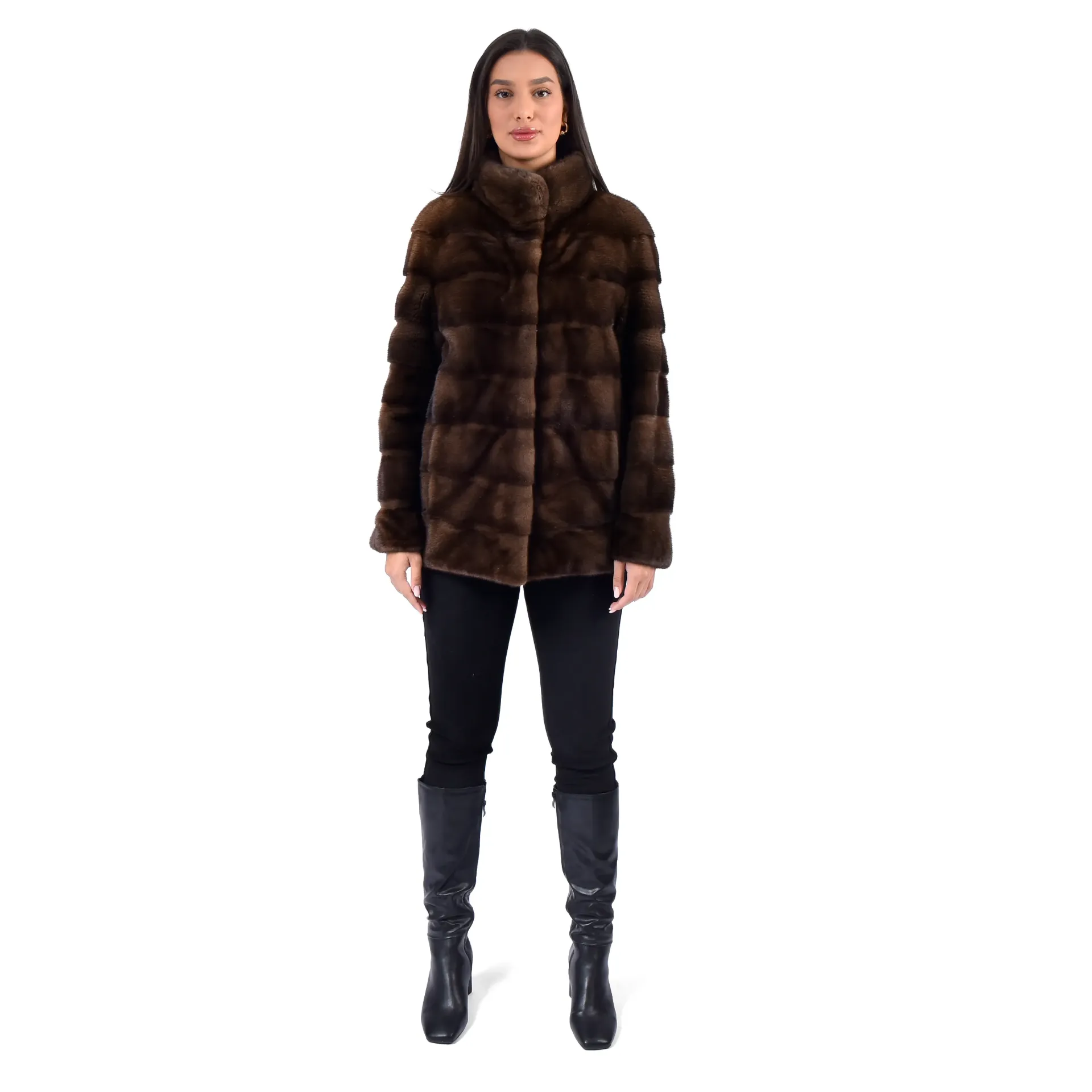Jacket With Mink Fur 70cm