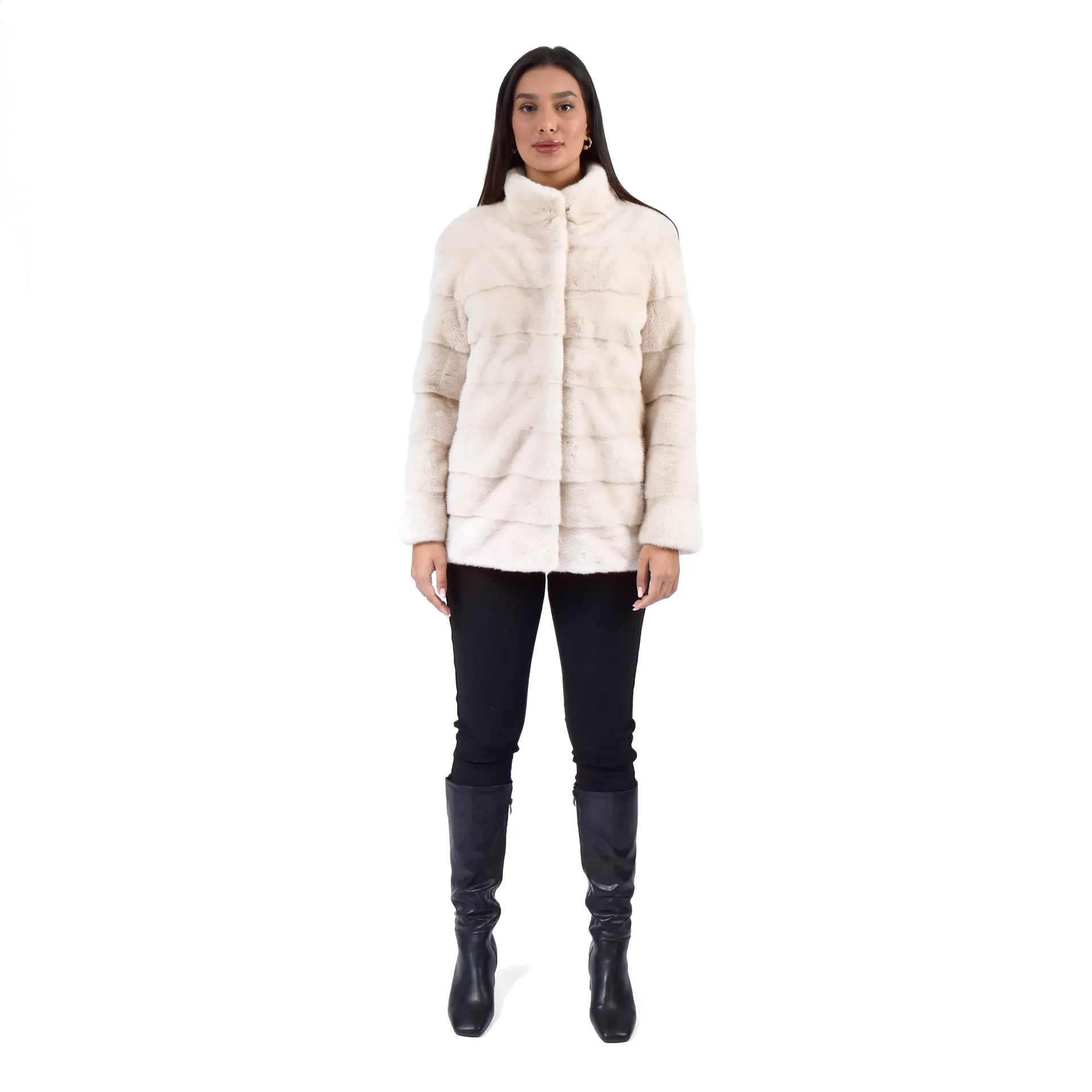 Jacket With Mink Fur 70cm