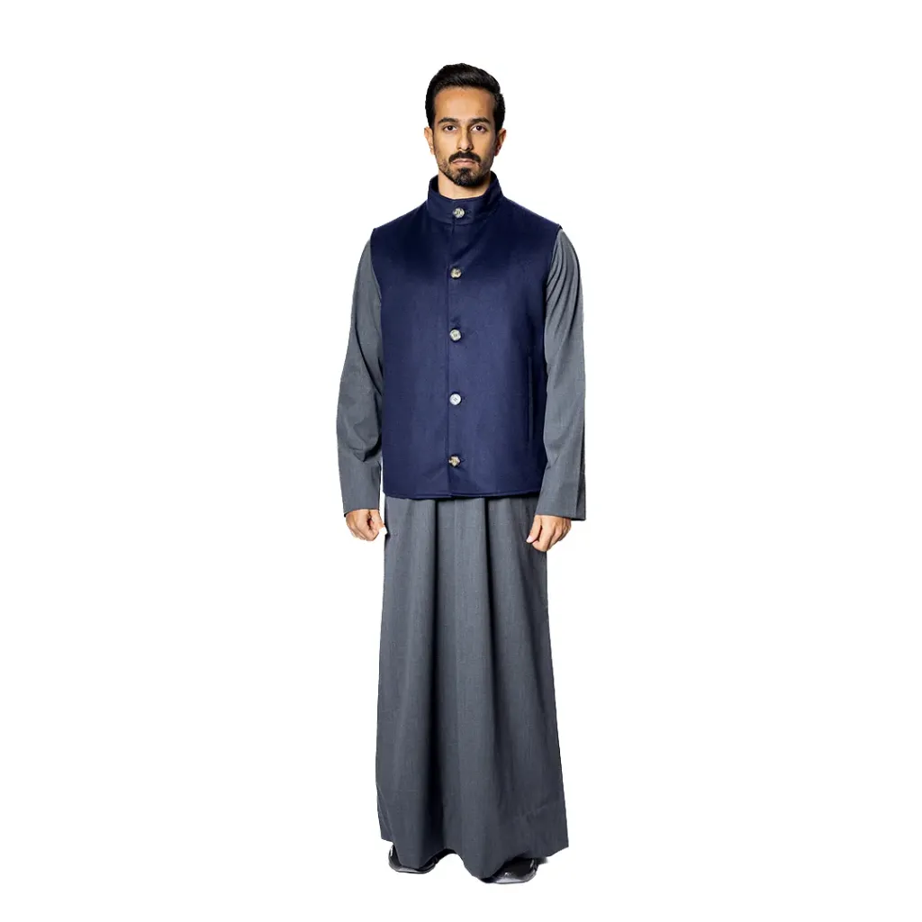 [5002382] Fabric Vest with Polyester - 0133 (NAVY BLUE'', 3XL)