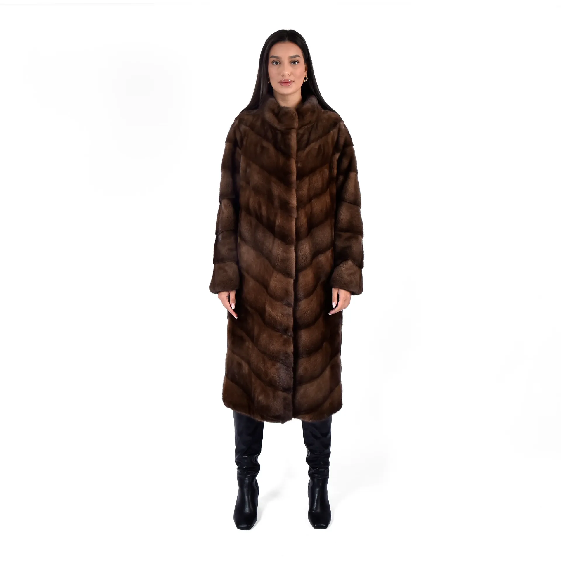 Jacket With Mink Fur - Classic - 110cm