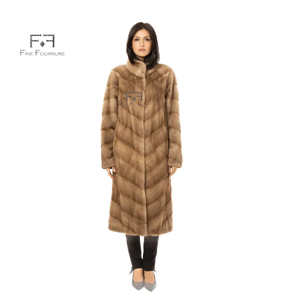 Jacket With Mink Fur - Classic - 110cm