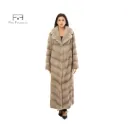 Jacket With Collar and Mink Fur - 135cm