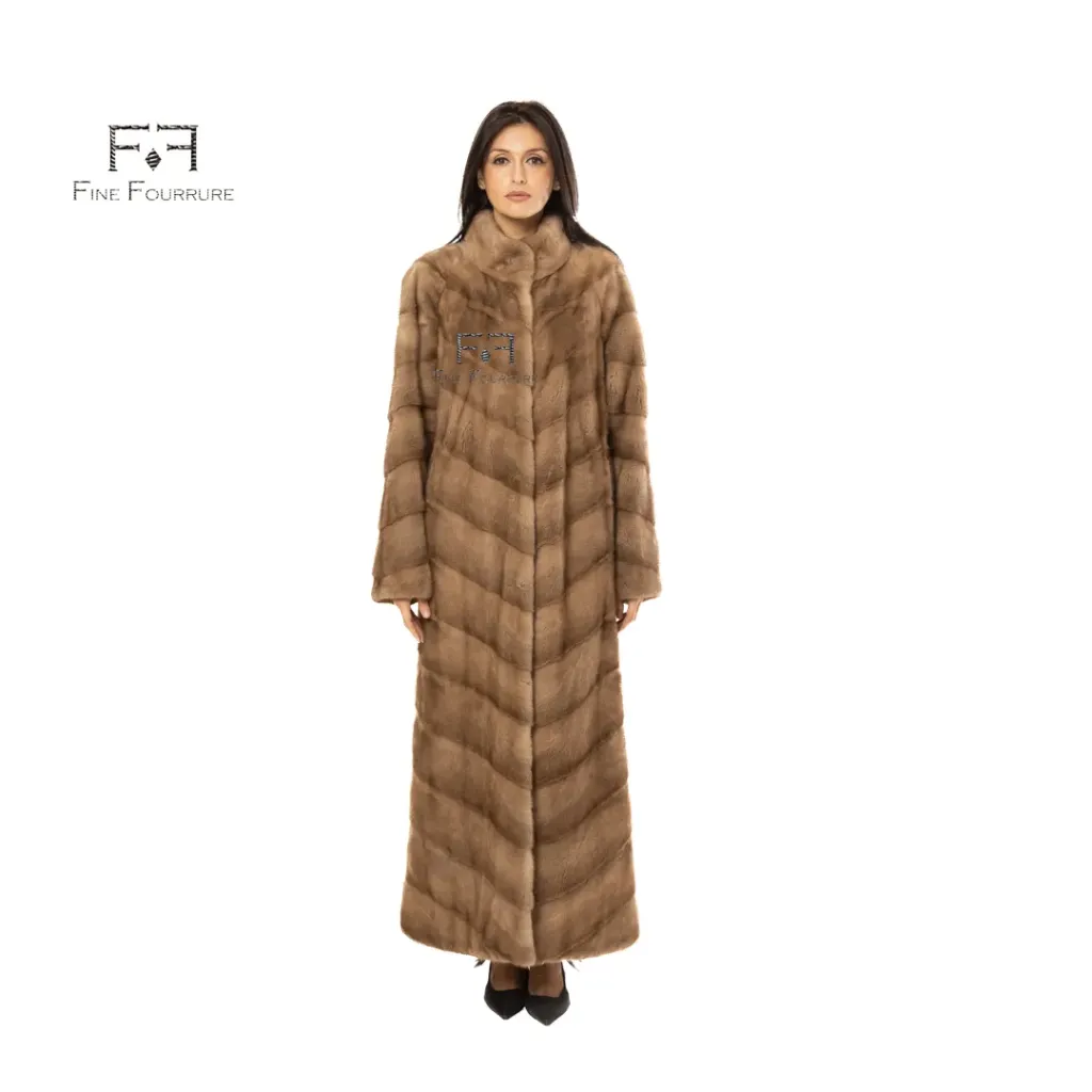 Jacket With Mink Fur -  Classic - 135cm