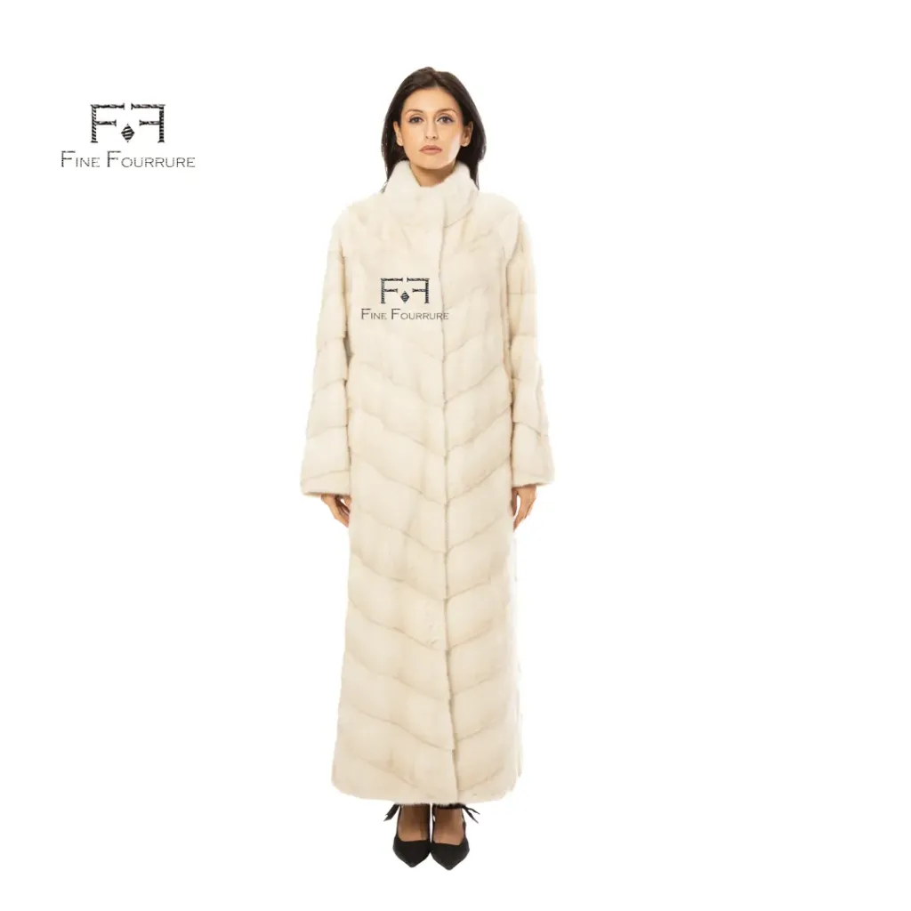 Jacket With Mink Fur -  Classic - 135cm