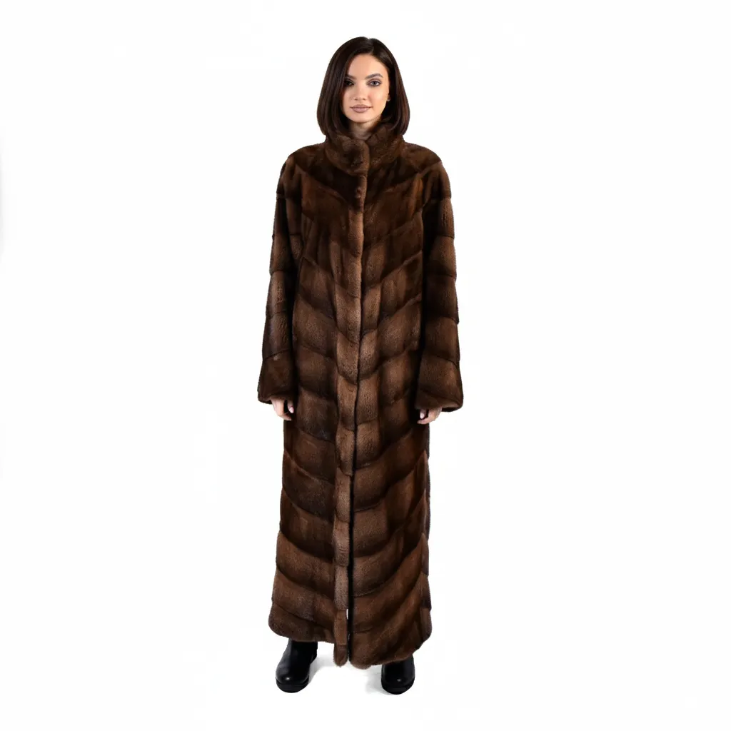 Jacket With Mink Fur -  Classic - 135cm