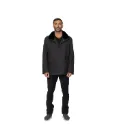 Fabric Jacket With Cotton Lining And High Neck With Rex Rabbit - 024