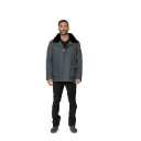 Fabric Jacket With Cotton Lining And High Neck With Rex Rabbit - 024