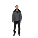 Fabric Jacket With Cotton Lining and High Neck With Rex Rabbit  - 022