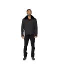 Fabric Jacket With Cotton Lining And High Neck With Rex Rabbit - 025
