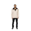 Raincoat Jacket With Rex Rabbit Fur Lining - 0012