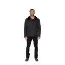 Raincoat Jacket With Rex Rabbit Fur Lining - 0012