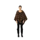 Triangle Cape With Mink Fur