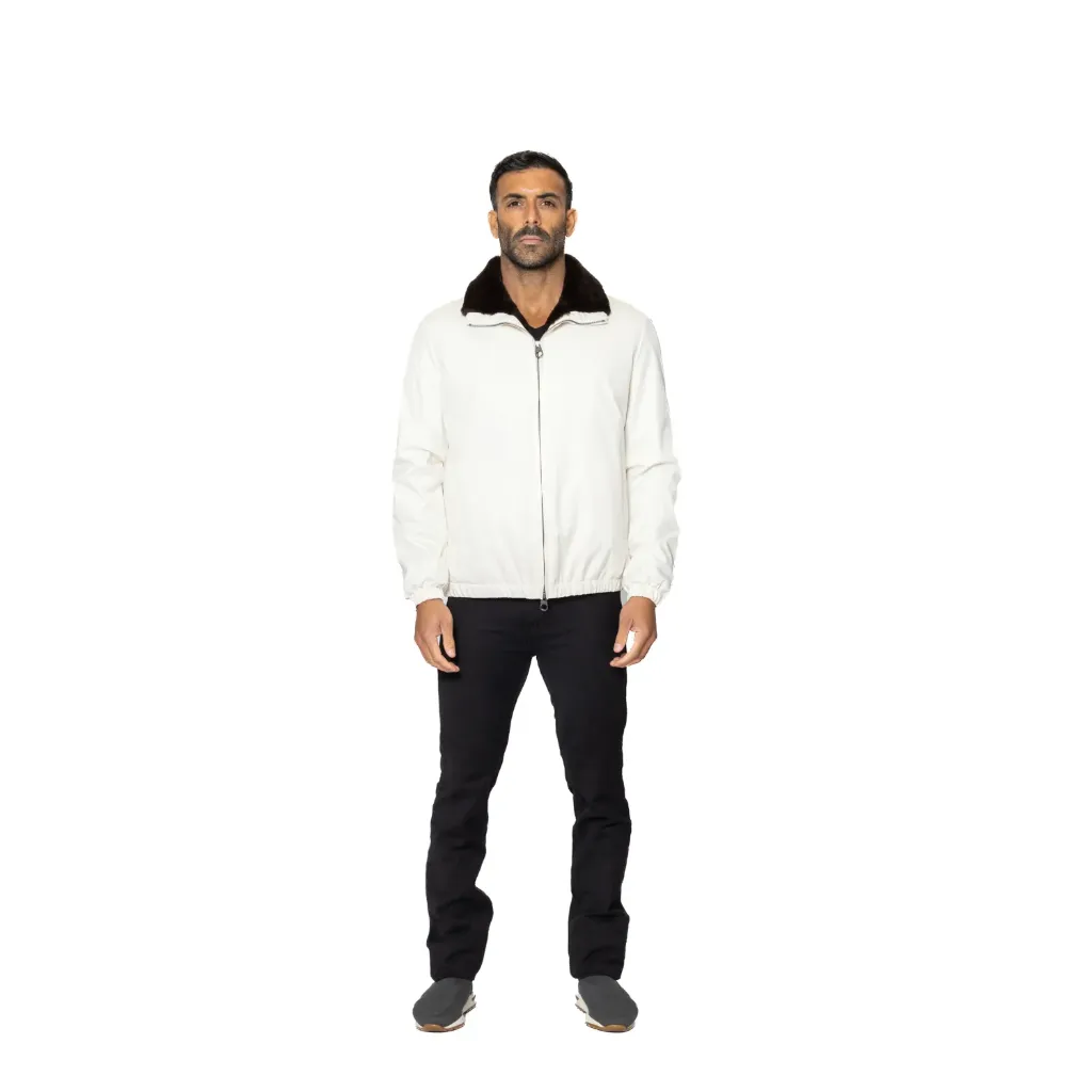Raincoat Jacket With Rex Rabbit Fur Lining - 009