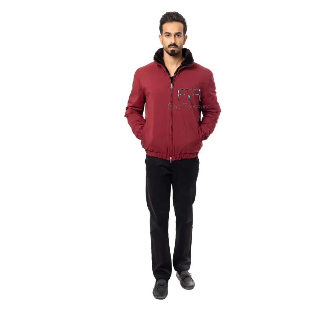 Raincoat Jacket With Rex Rabbit Fur Lining - 009
