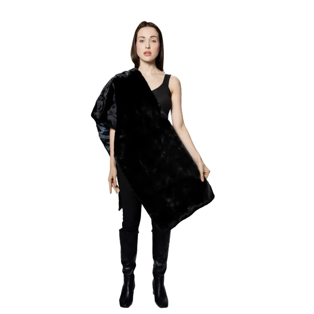 Scarft With Mink Fur 40cm-180cm