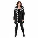 Raincoat Jacket with Rex Rabbit Fur - 90cm