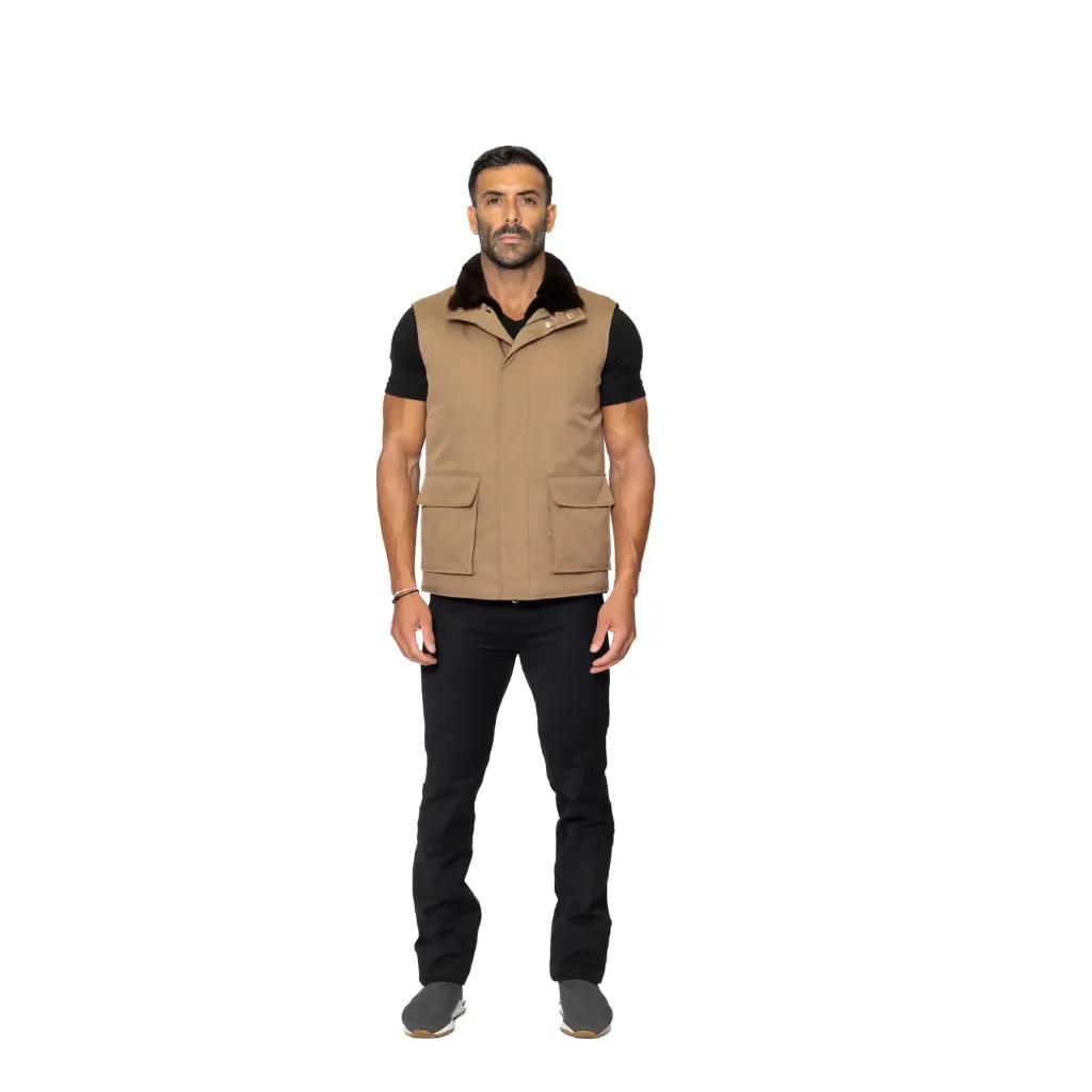 Raincoat Vest With Fur Rex Rabbit - 002