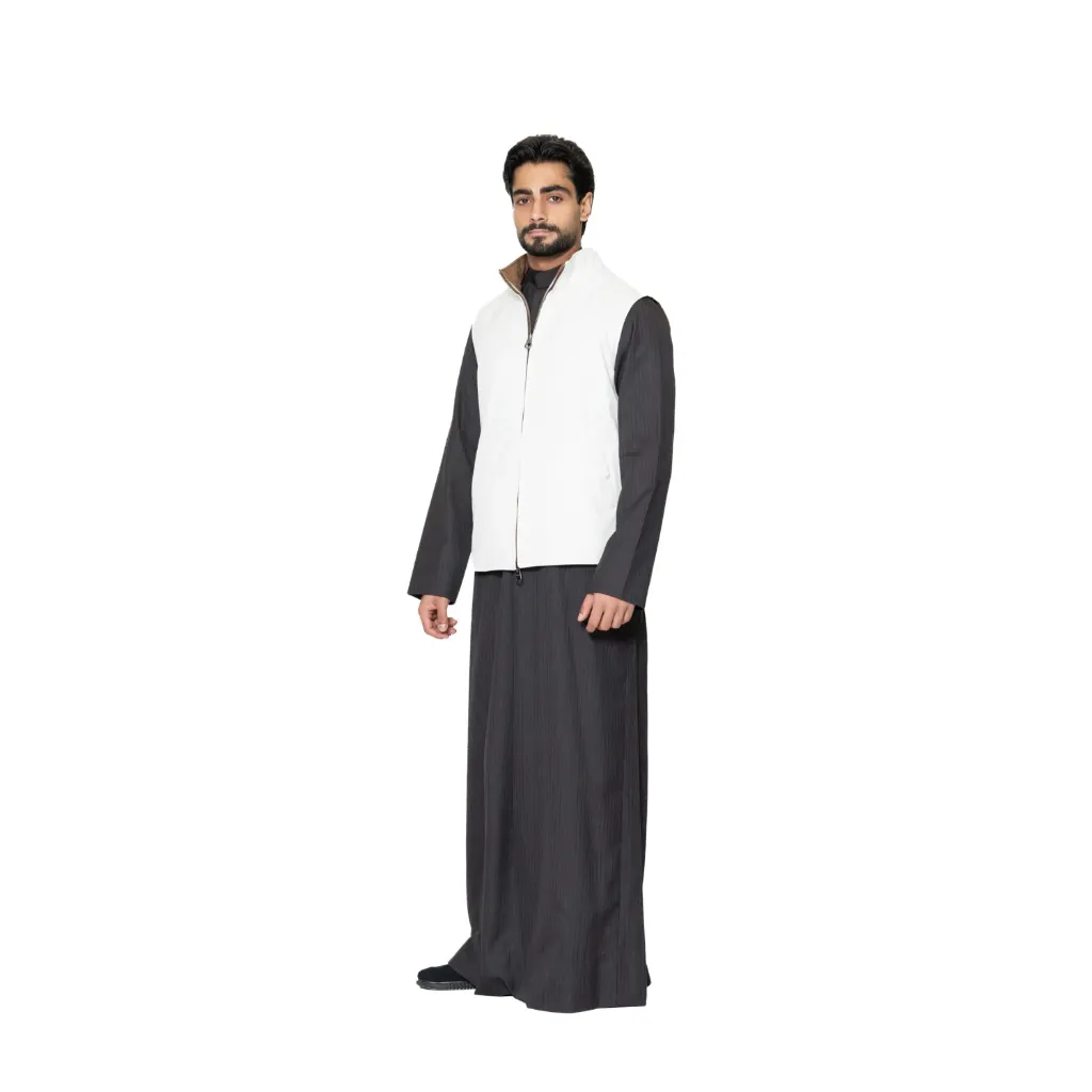 Raincoat Vest With Cotton Double Face - 003B
