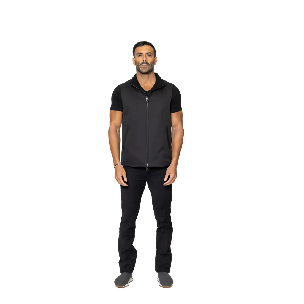 Raincoat Vest With Fabric Lining  Double Face - 003A