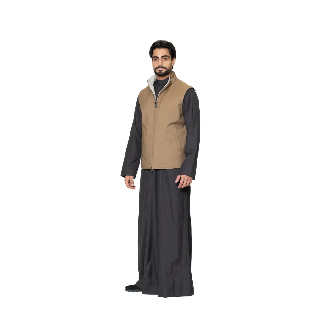ڤيست مطري والبطانه كشمير والصوف دبل فيس