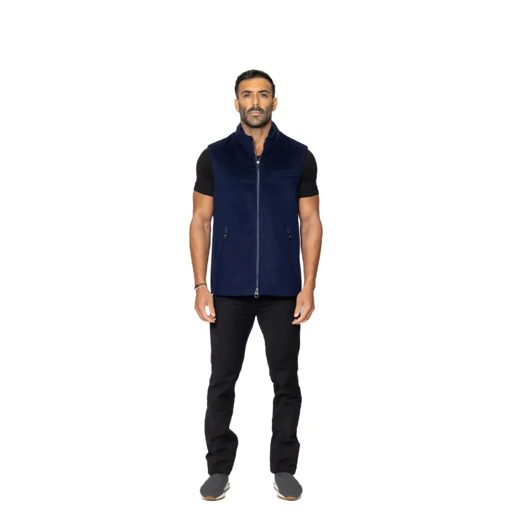 Vest Cashmere With Wool With Polyester Lining - A - 037