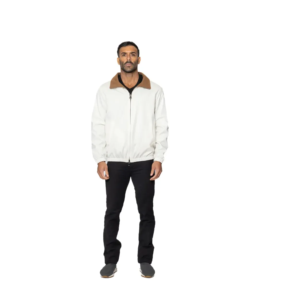 Raincoat Jacket With Cotton Double Face - 008