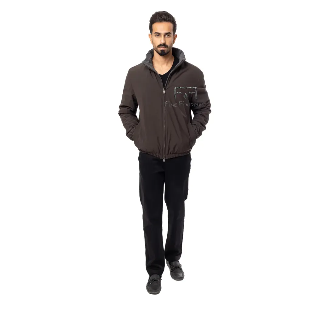 Raincoat Jacket With Cotton Double Face - 008