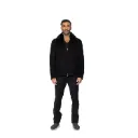 Jacket Cashmere And Wool With Cotton Lining With Rabbit Fur - A - 025