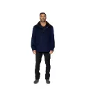 Jacket Cashmere And Wool With Cotton Lining With Rabbit Fur - A - 042