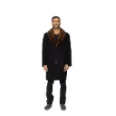Jacket Cashmere And Wool With Cotton Lining And Mink Fur - A - 021
